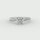 Emily Diamond Twisted Pavé Engagement Ring with Moissanite