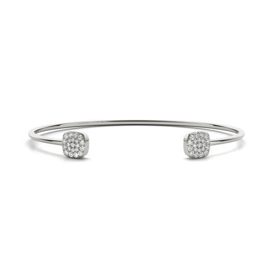 Cluster Pavé Diamond Open Cuff Bracelet (7212191613112)