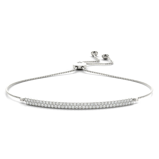 Double Row Diamond Bar Bolo Bracelet (1/2 ct. tw.) (7212120965304)