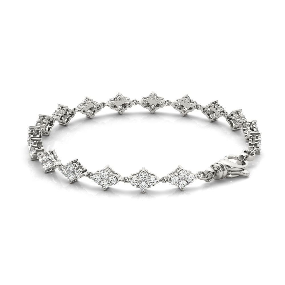 Buy Elegant Cluster Diamond Bracelet Online | CaratLane