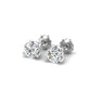 Three Prong Martini Round Lab Diamond Stud Earrings (1/2 ct. tw.)