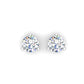 Three Prong Martini Round Lab Grown Diamond Stud Earrings (1.00 ct. tw.) (7262581784760)