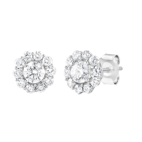 Halo Lab Diamond Studs (1.00 ct. tw.) – Rare Carat