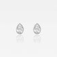 Pear Lab Diamond Bezel Stud Earrings (7300329701560)
