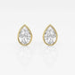 Pear Lab Diamond Bezel Stud Earrings (7300329701560)