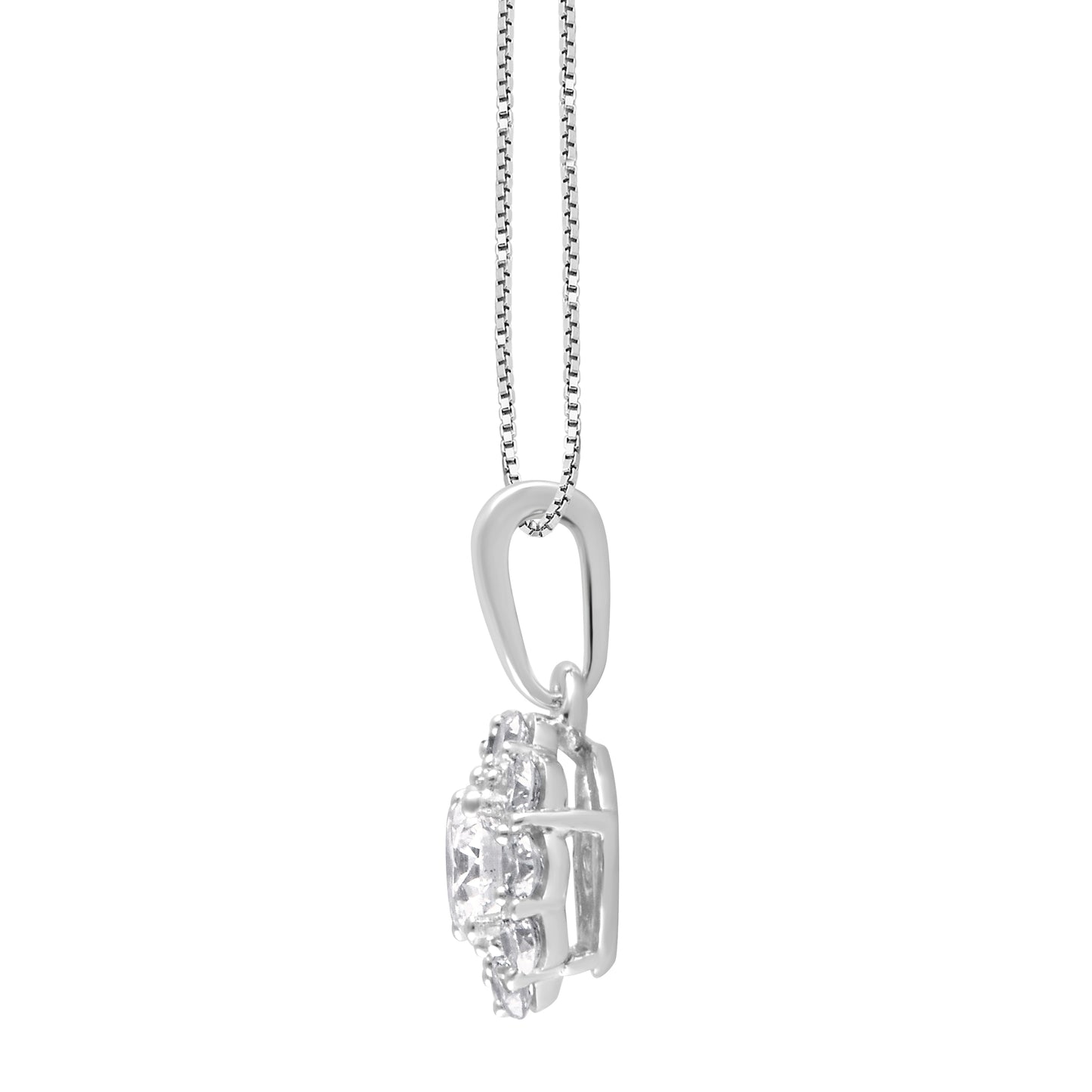 Black Friday Halo Pendant (1/2 ct. tw.) (7232663126200)