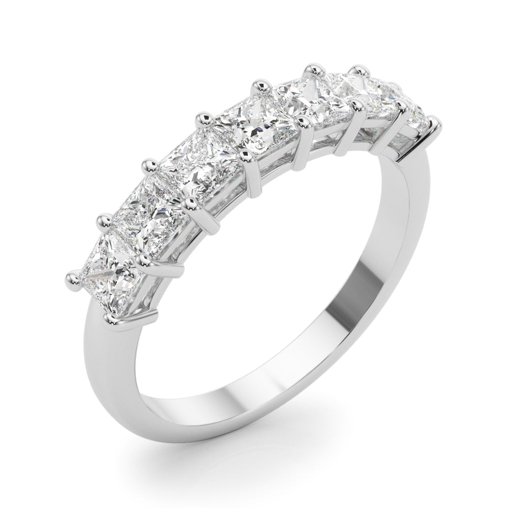 Amada 7 Stone Anniversary Ring - 0.49 ctw Carat Round Cut Diamond