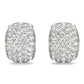 Wide Pavé Lab Grown Diamond Earrings (1.00 ct. tw.) (7201705722040)