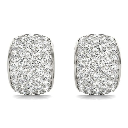 Wide Pavé Lab Grown Diamond Earrings (1.00 ct. tw.) (7201705722040)