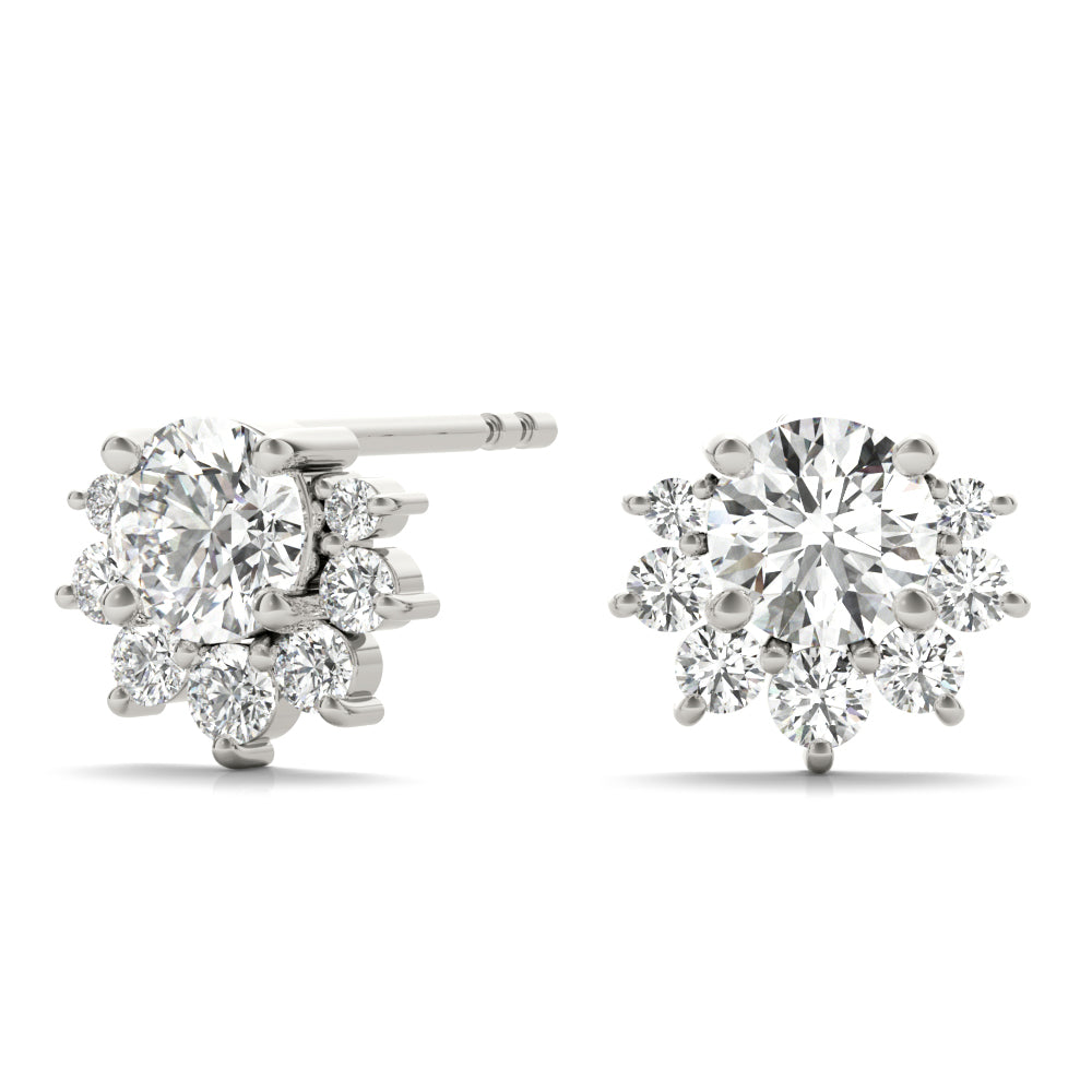 Petal Cluster Lab-Grown Diamond Stud Earrings (7201705820344)