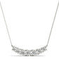 14K Graduated Curved Bar Lab-Grown Diamond Necklace (7248502325432)