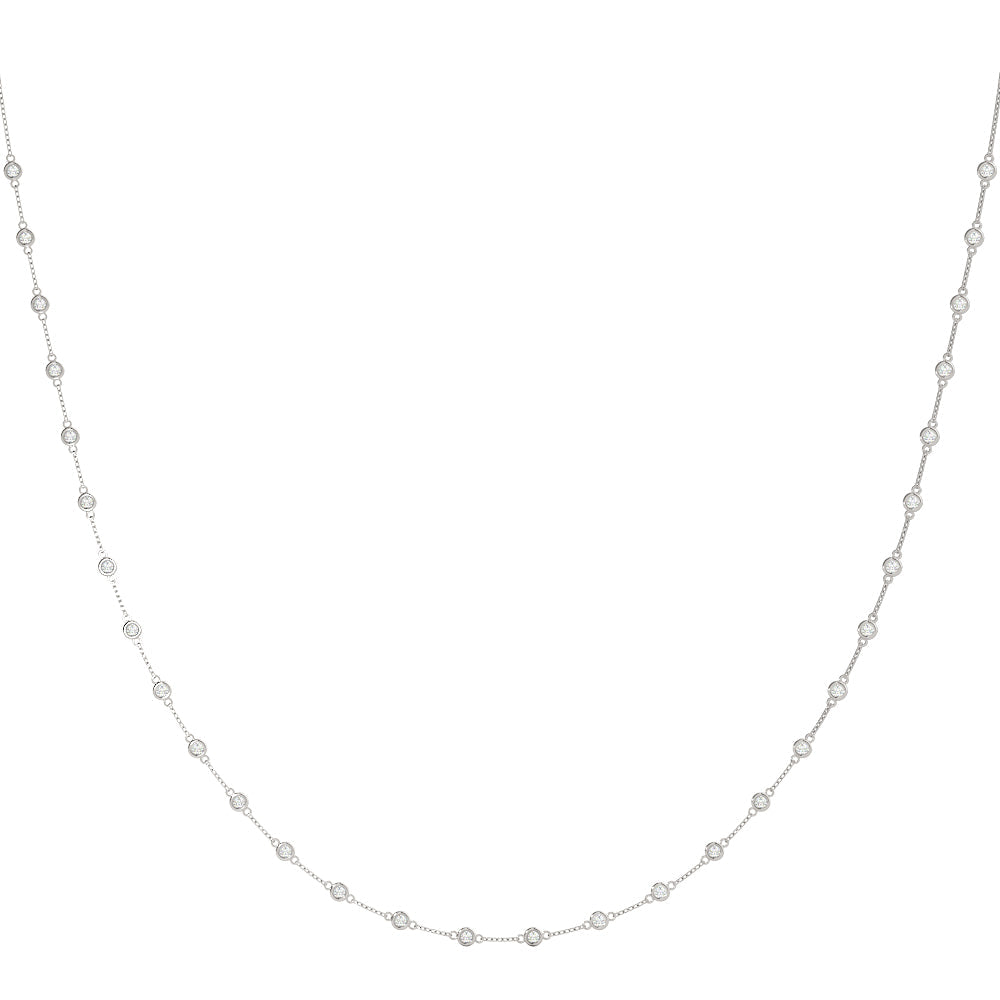 Lab Grown Diamond Bezel Set Station Necklace (1.80 ct. tw.) (7201706705080)