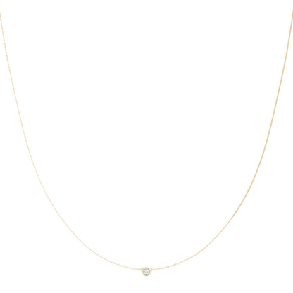 Opus Lab-grown Diamond Bezel Pendant (1/4 ct. tw.) (7204462592184) (7248519069880)