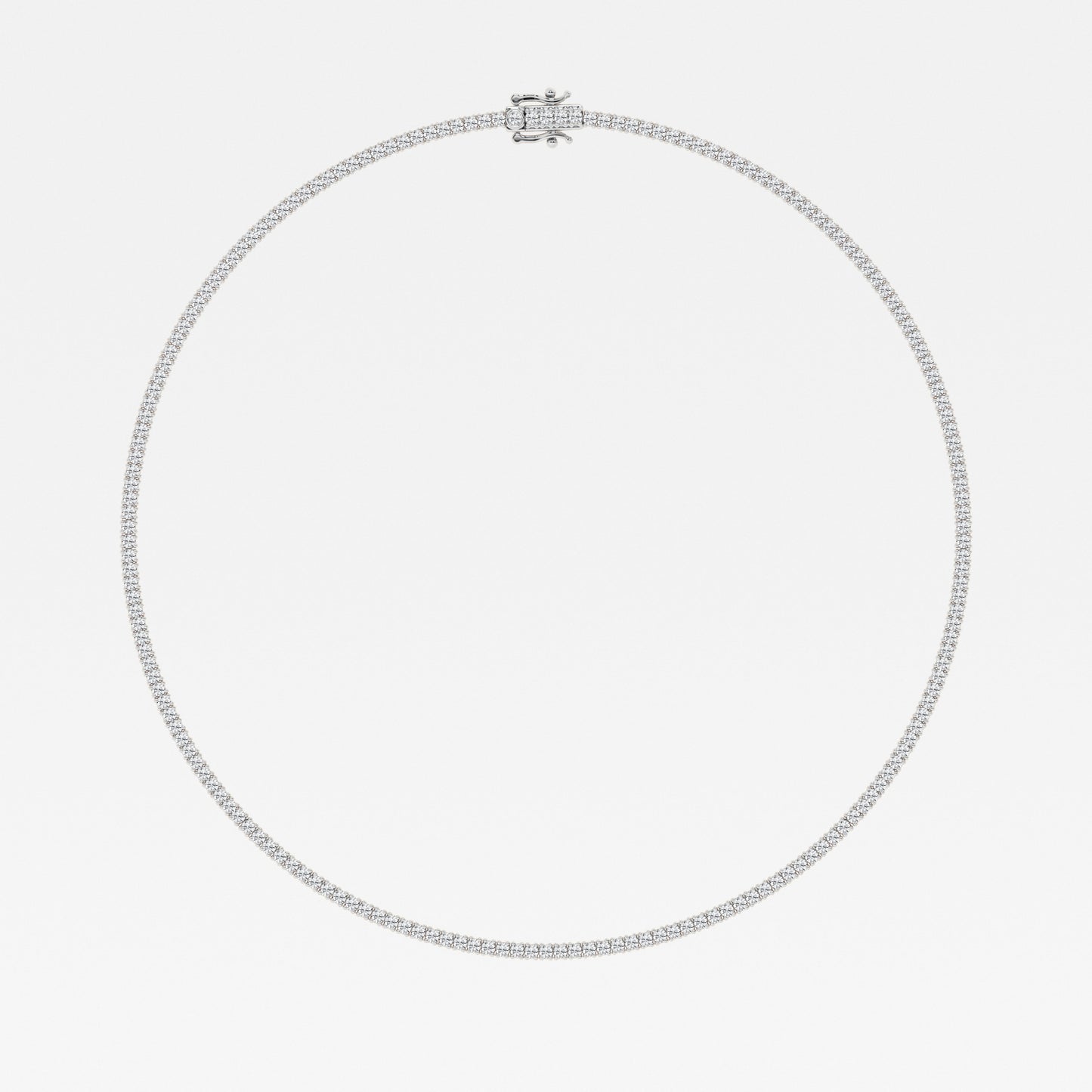 Round Lab Diamond Four Prong Tennis Necklace (7.25 ct. tw.) (7283084067000)
