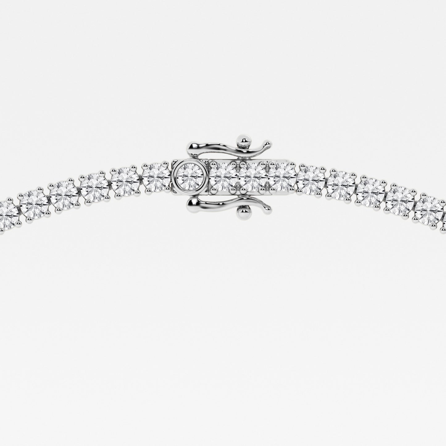 Round Lab Diamond Four Prong Tennis Necklace (15.25 ct. tw.) (7283088031928)