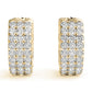 Triple Row Pavé Diamond Huggie Earrings (1/2 ct. tw.) (7196795011256)